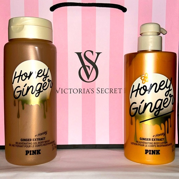 PINK VICTORIA'S SECRET Honey Ginger Wash Body Lotion
